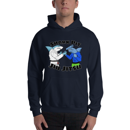 Unisex Cartoon Shark Pit Logo Hoodie